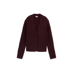 Tom Tailor Cardigan with ribbed structure - red (10525)