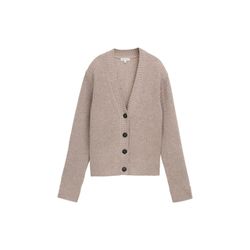 Tom Tailor Cardigan with ribbed structure - brown (38330)