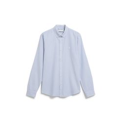 Armedangels Hemd - Quaasa Stripes - blau (3311)