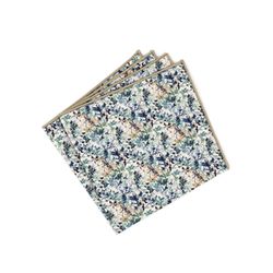 Mr. Célestin Pocket square - Hart - beige/blue/green (Teal Dream)