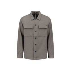 No Excess Overshirt mit Stretch - grau (021)