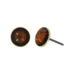 Konplott Earrings - Black Jack - brown (0040)