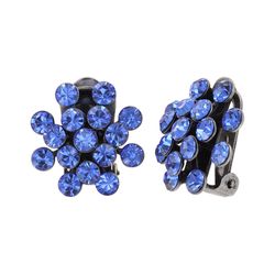 Konplott Earrings with clip - Magic Fireball - blue (0040)