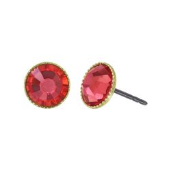Konplott Boucles d'oreilles - Black Jack - rouge/gold (0040)