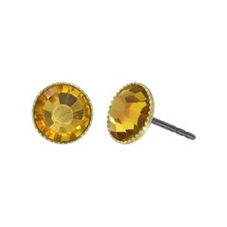 Konplott Earrings - Black Jack - yellow/orange (0040)