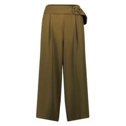 Zero Hose mit weitem Bein und Gürtel - grün (5789)