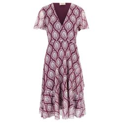 Cartoon Volantkleid - violet (6890)