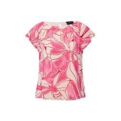 s.Oliver Black Label Chemisier en viscose douce avec imprimé all-over - rose/beige (09A0)