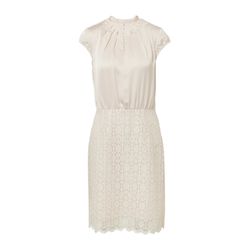 comma Short satin dress with lace skirt - pink (4009)