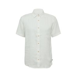 s.Oliver Red Label Regular Fit: Linen shirt with short sleeves - white (0120)