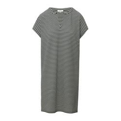 s.Oliver Red Label Striped jacquard short dress in relaxed fit - black/white (99H0)