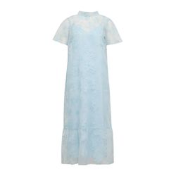 comma Airy organza dress with removable slip - blue (50C0)