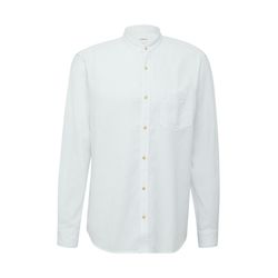 s.Oliver Red Label Regular Fit: Hemd aus Leinenmix mit Stehkragen - weiß (0100)
