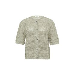 s.Oliver Red Label Short-sleeved cardigan made of fancy yarn - beige (83X1)