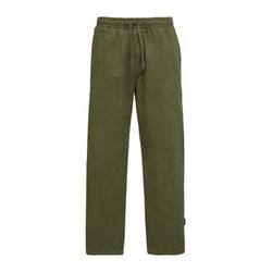 Q/S designed by Washed cotton twill joggers - green (7934)