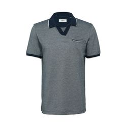 s.Oliver Red Label Polo shirt in bicolor piqué - blue (58W2)