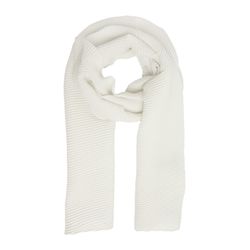 comma Pleated scarf with glittering thread - white (0120)