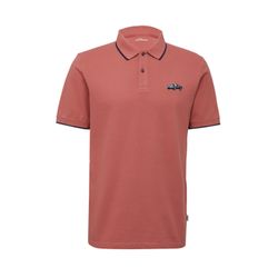 s.Oliver Red Label s.Oliver x Ford: Piqué polo shirt with embroidery and artwork - pink (42D4)