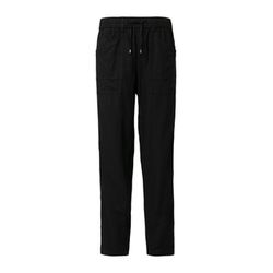 s.Oliver Red Label Ankle jogging trousers in linen mix - black (9999)