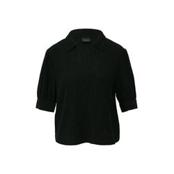 s.Oliver Black Label Chemisier ample à plis raccourcis et manches bouffantes - noir (9999)