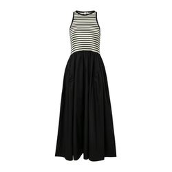 Q/S designed by Robe débardeur en mélange de matières - noir/blanc (99G1)