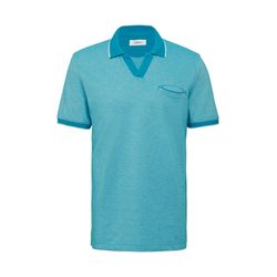 s.Oliver Red Label Polo shirt in bicolor piqué - blue (62W2)