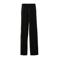 s.Oliver Red Label Pleated wide-leg trousers in a relaxed fit - black (9999)