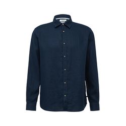 s.Oliver Red Label Regular Fit: Long-sleeved linen shirt - blue (5852)