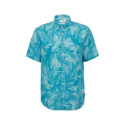 s.Oliver Red Label Regular Fit: Kurzarmhemd aus Leinen  - blau (62A1)