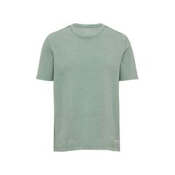 Q/S designed by Gewaschenes Basic-T-Shirt aus weichem Heavy Jersey - grün (7217)