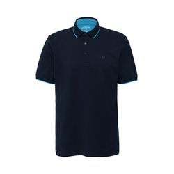 s.Oliver Red Label Sporty piqué polo shirt with contrast details - blue (5852)