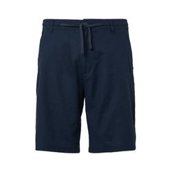 s.Oliver Red Label Detroit: Bermuda aus Baumwoll- und Leinenmix im Relaxed Fit - blau (5852)
