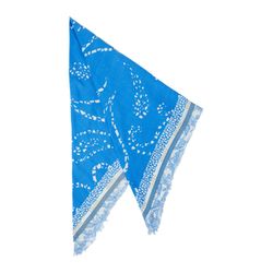 s.Oliver Red Label Schal aus Viskosemix mit Artwork - blau (55D1)