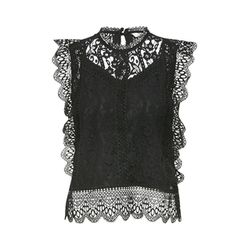 Q/S designed by Lace blouse top - black (9999)