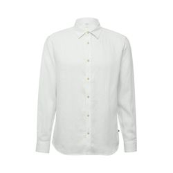 s.Oliver Red Label Regular Fit: Long-sleeved linen shirt - white (0120)
