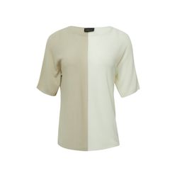 s.Oliver Black Label Pull en maille fine au look color-block - blanc/beige (07X1)
