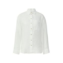 s.Oliver Red Label Pure linen blouse with breast pocket - white (0100)