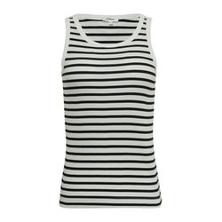 s.Oliver Red Label Slim-Fit-Top mit Rippstruktur  - schwarz/weiß (02G1)