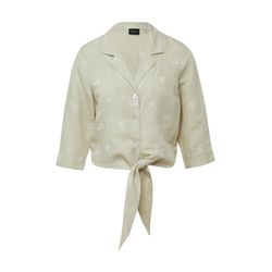 s.Oliver Black Label Chemisier court féminin en mélange de lin - beige (80A2)