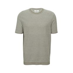 s.Oliver Red Label Gestreiftes Strick-T-Shirt aus Leinenmix - braun (84G0)