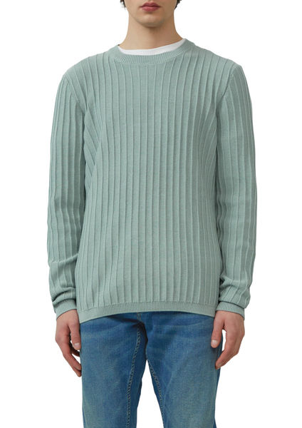 Q/S designed by Baumwollpullover in Strukturstrick  - grün (7217)