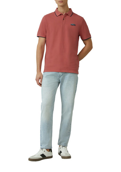 s.Oliver Red Label s.Oliver x Ford: Poloshirt aus Piqué mit Stickerei und Artwork - pink (42D4)
