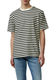 Q/S designed by Gestreiftes T-Shirt aus Sweat-Material - weiß/schwarz (02G0)