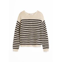 Marc O'Polo Gestreifter Pullover loose - beige/schwarz (J22)