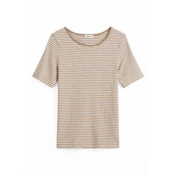 Marc O'Polo Gestreiftes T-Shirt regular  - braun/weiß (B64)