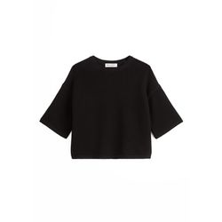 Marc O'Polo Loose sweater in soft organic cotton - black (990)
