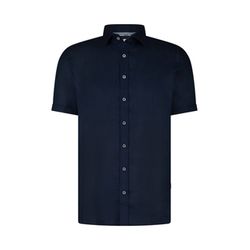 State of Art Short-sleeved linen shirt - blue (5900)