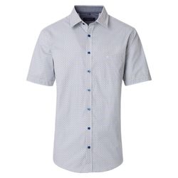 Casamoda Coupe décontractée : chemise de loisirs - bleu/jaune (102)