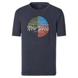 Casamoda T-shirt with front print - blue (105)