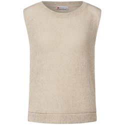 Street One Glitzerndes Strick-Look Top - beige (16667)